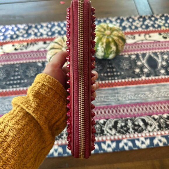 Christian Louboutin Red Panettone Zip Wallet, Vintage, Preowned - Picture 5 of 14